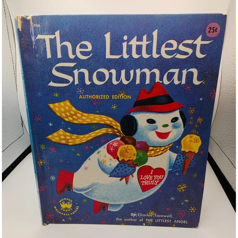 Vintage 1958 The Littlest Snowman Wonder Books Charles Tazewell George De Santis